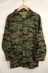 Actual Late War Pattern US Size Tiger Stripe Shirt Dark Color Almost Unused