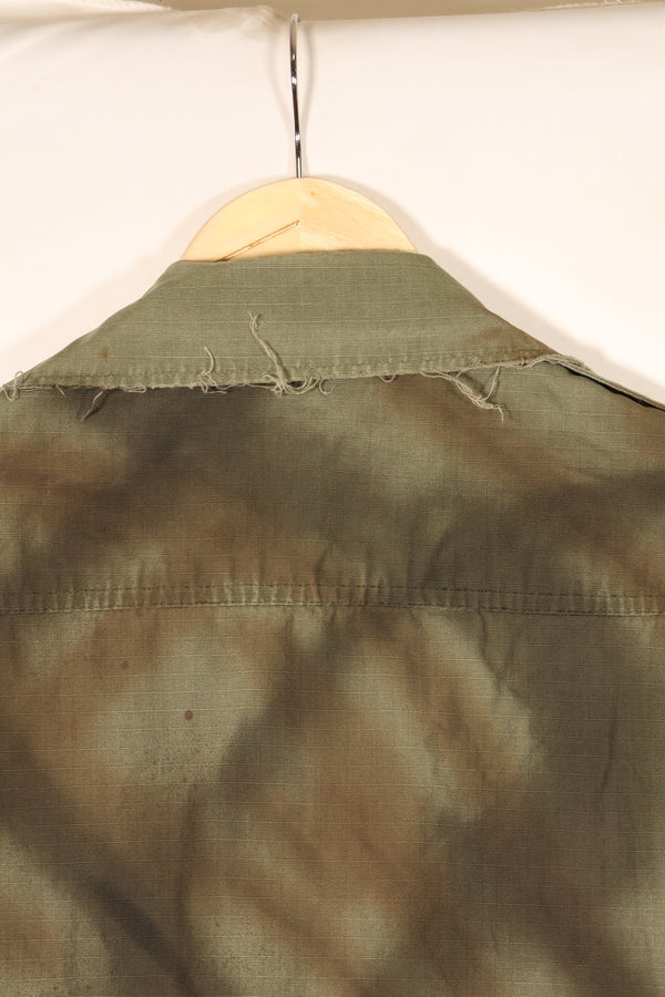 Contract from the late 1960s; Estimated S-R size; Based on an actual jacket; MACV SOG spray-painted jacket; Replica; Manufactured by MILITARIA 1911; Used item