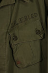 Real 1963-64 1st Model Jungle Fatigue Jacket USMC No size tag Used