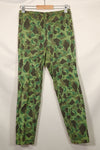 1960s-70s Korean Army Frogskin Camouflage Pants Baker Pants Cut Used B