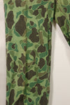 1960s-70s Korean Army Frogskin Camouflage Pants Baker Pants Cut Used B