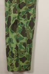 1960s-70s Korean Army Frogskin Camouflage Pants Baker Pants Cut Used B
