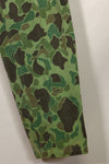 1960s-70s Korean Army Frogskin Camouflage Pants Baker Pants Cut Used B