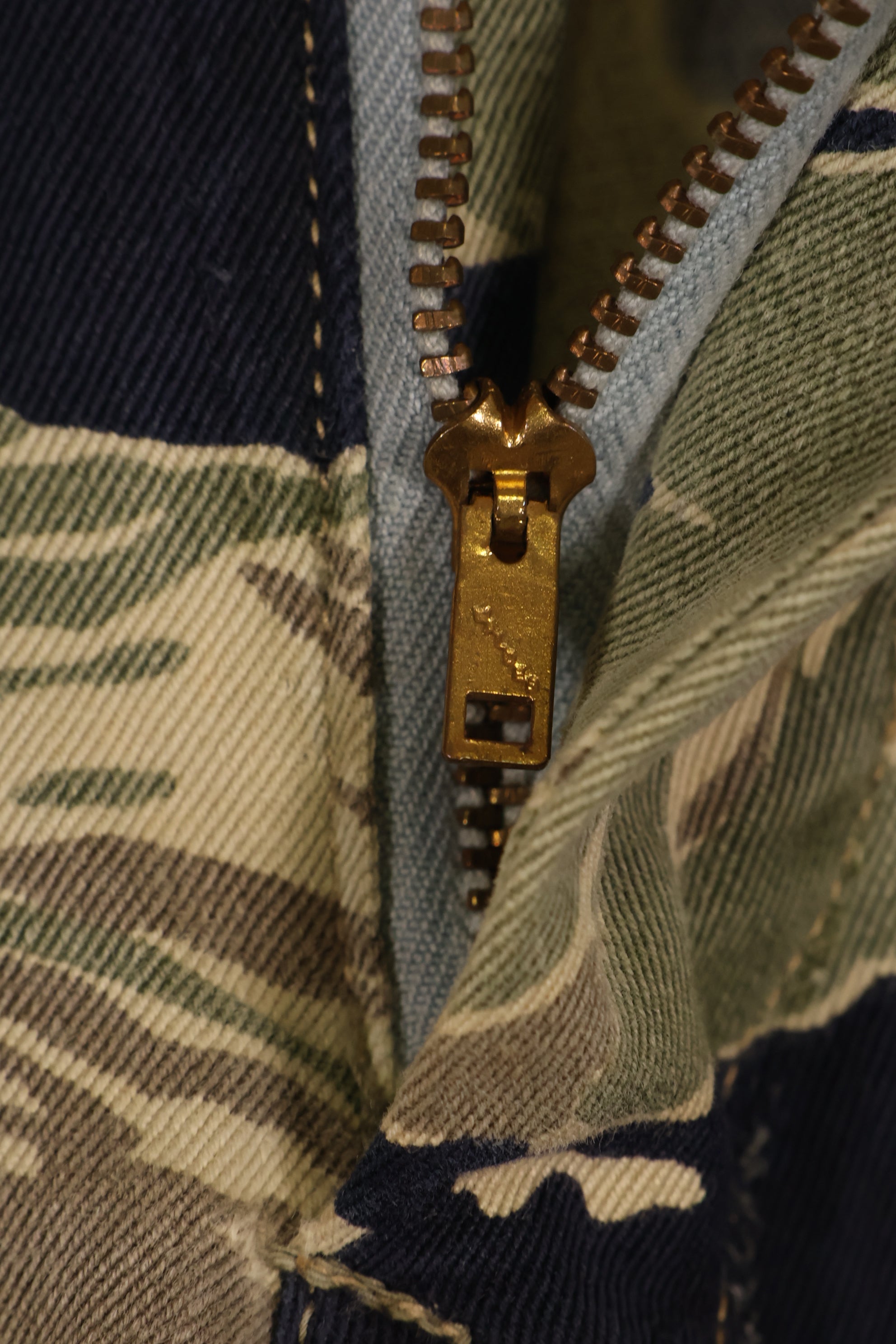 Real Okinawa Tiger Pattern Tiger Stripe Pants with alterations US Cut US-S Used