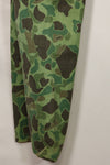 1960s-70s Korean Army Frogskin Camouflage Pants Baker Pants Cut Used B