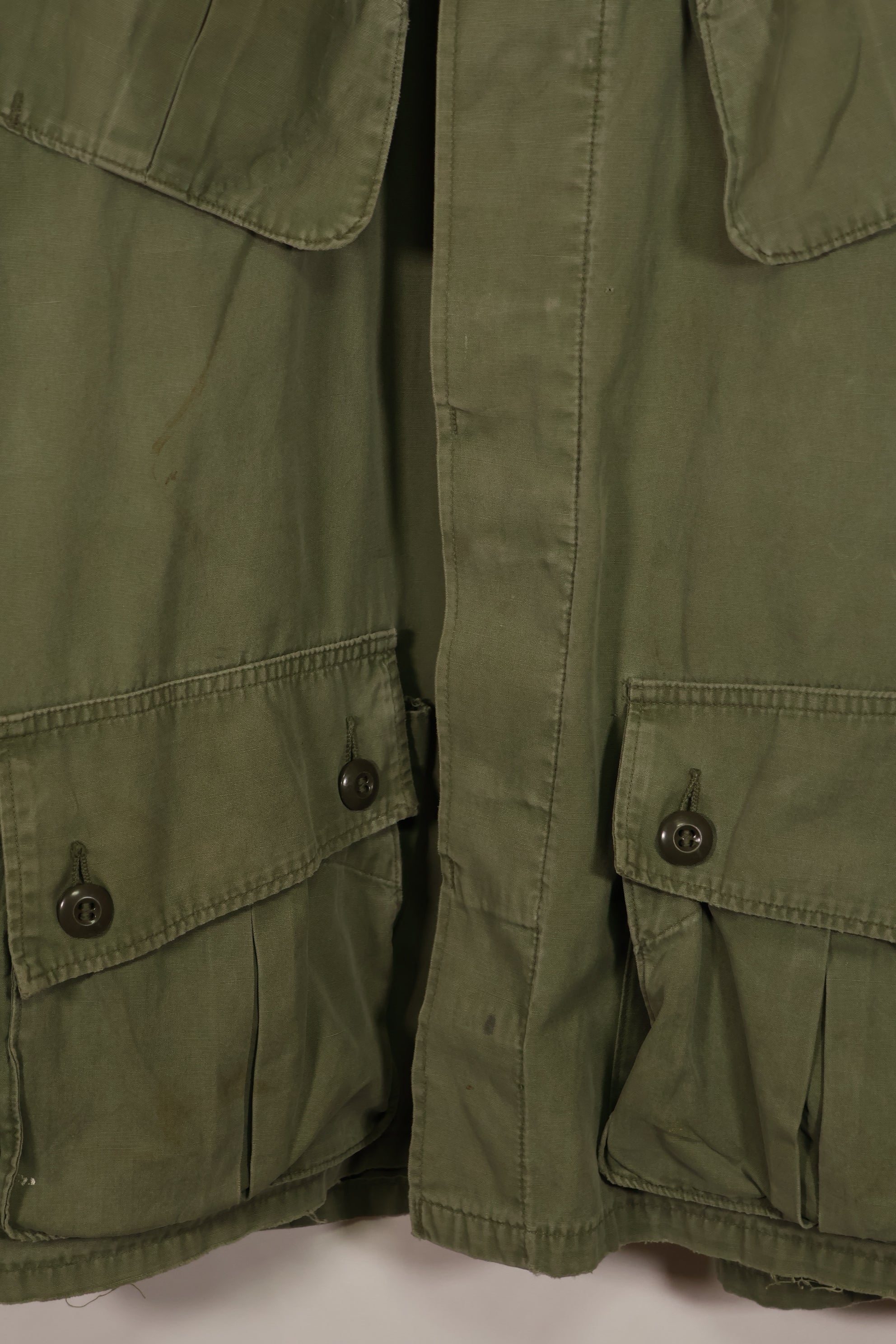 Real 1963-64 1st Model Jungle Fatigue Jacket with patch, used.