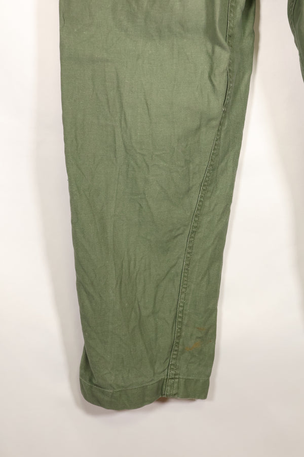 Mid-1960s, 36x31, U.S. Army, OG-107 Utility Pants, Type I, Used