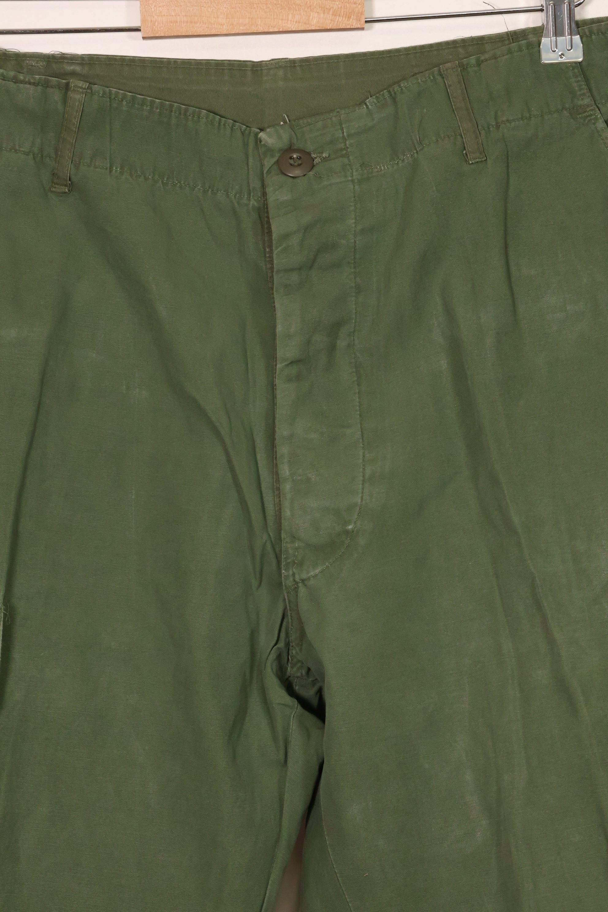 1967 Contract 3rd Model Non Ripstop Jungle Fatigue Pants, L-S, Repaired, Used, B
