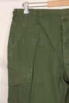 1967 Contract 3rd Model Non Ripstop Jungle Fatigue Pants, L-S, Repaired, Used, B