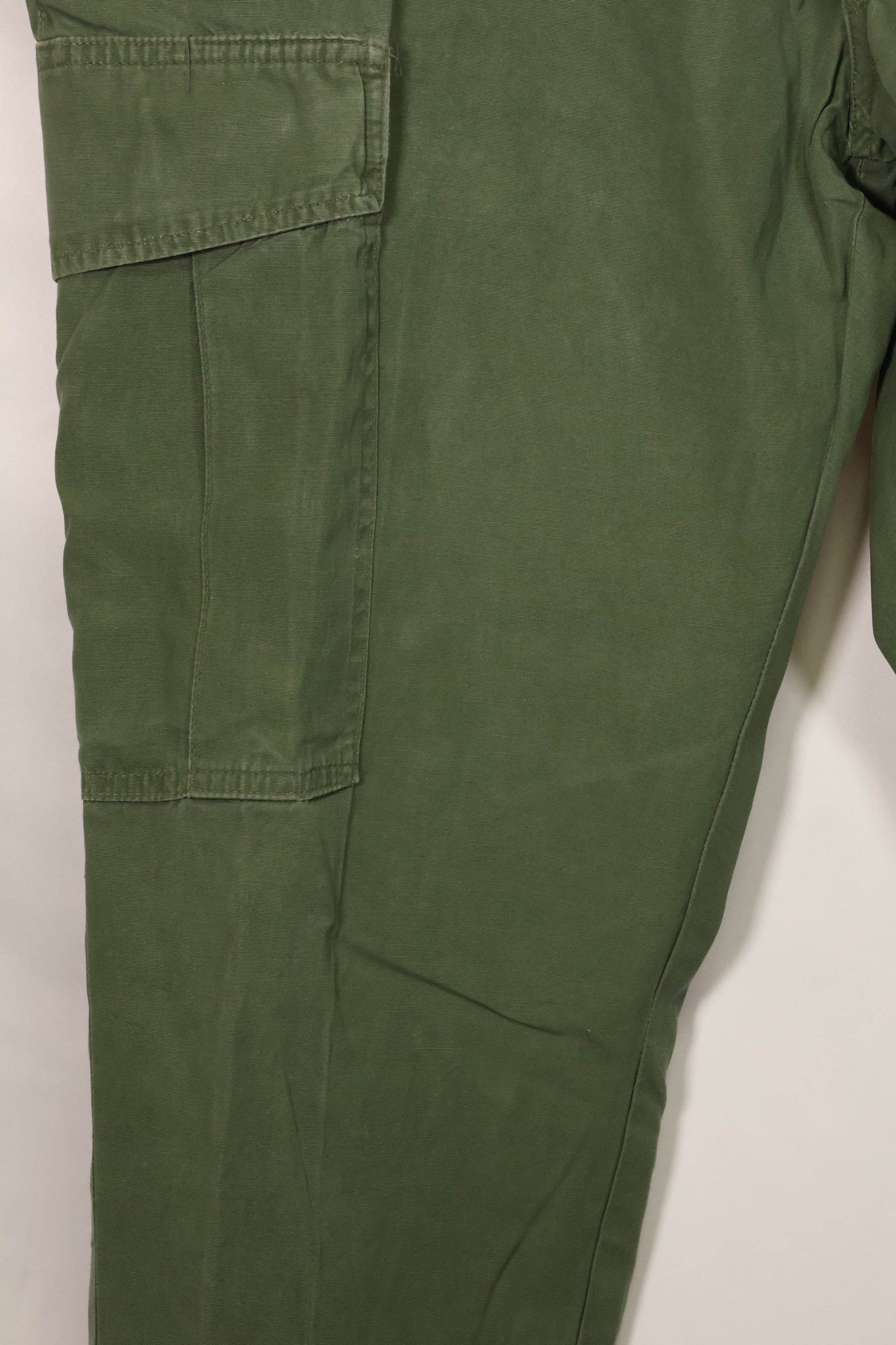 1967 Contract 3rd Model Non Ripstop Jungle Fatigue Pants, L-S, Repaired, Used, B
