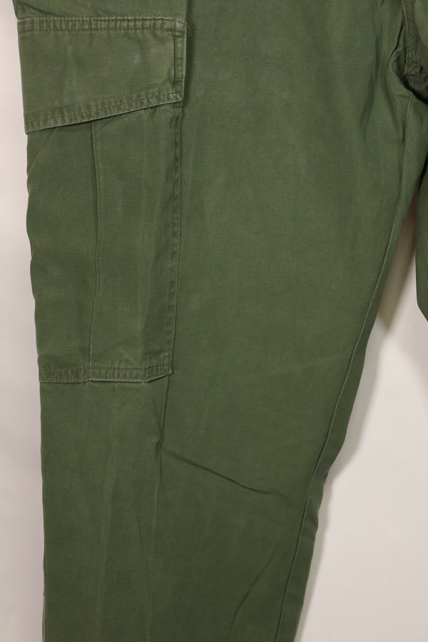 1967 Contract 3rd Model Non Ripstop Jungle Fatigue Pants, L-S, Repaired, Used, B