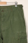 1967 Contract 3rd Model Non Ripstop Jungle Fatigue Pants, L-S, Repaired, Used, B
