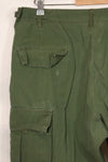 1967 Contract 3rd Model Non Ripstop Jungle Fatigue Pants, L-S, Repaired, Used, B