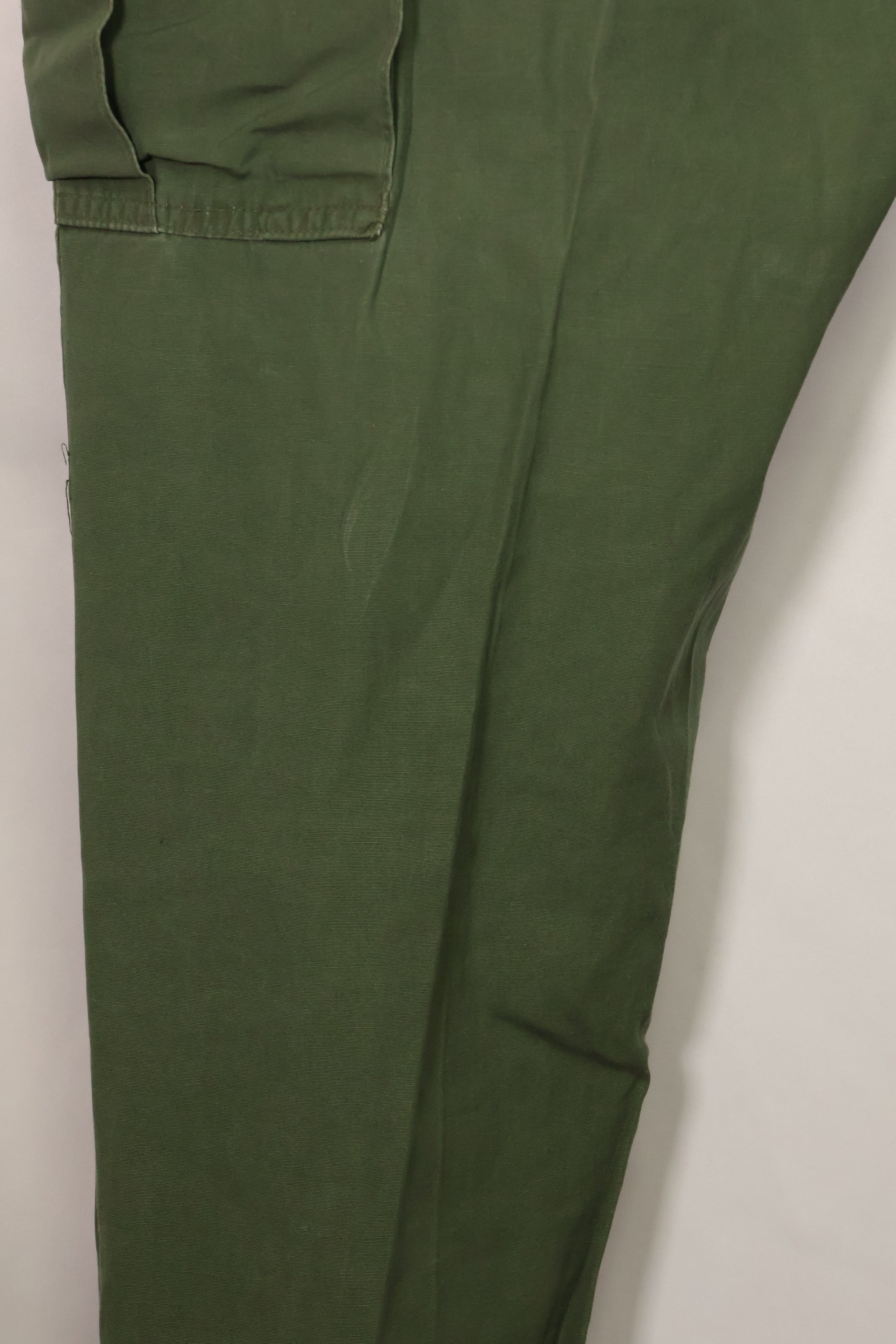 1967 Contract 3rd Model Non Ripstop Jungle Fatigue Pants, L-S, Repaired, Used, B
