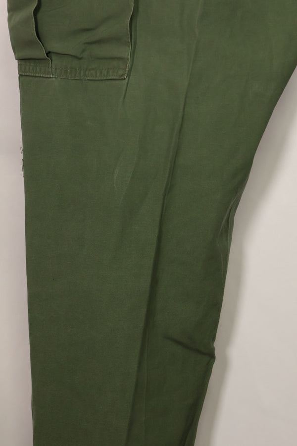 1967 Contract 3rd Model Non Ripstop Jungle Fatigue Pants, L-S, Repaired, Used, B
