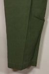 1967 Contract 3rd Model Non Ripstop Jungle Fatigue Pants, L-S, Repaired, Used, B