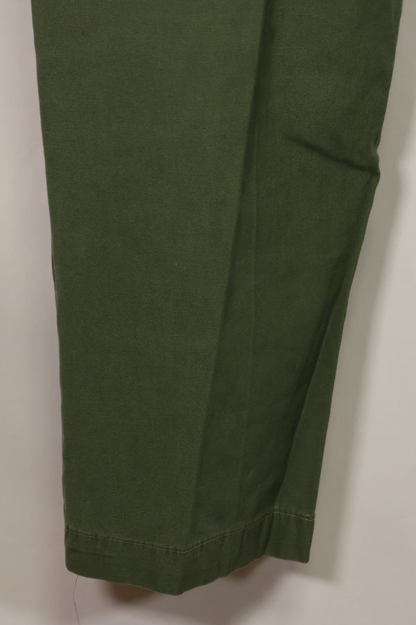 1967 Contract 3rd Model Non Ripstop Jungle Fatigue Pants, L-S, Repaired, Used, B