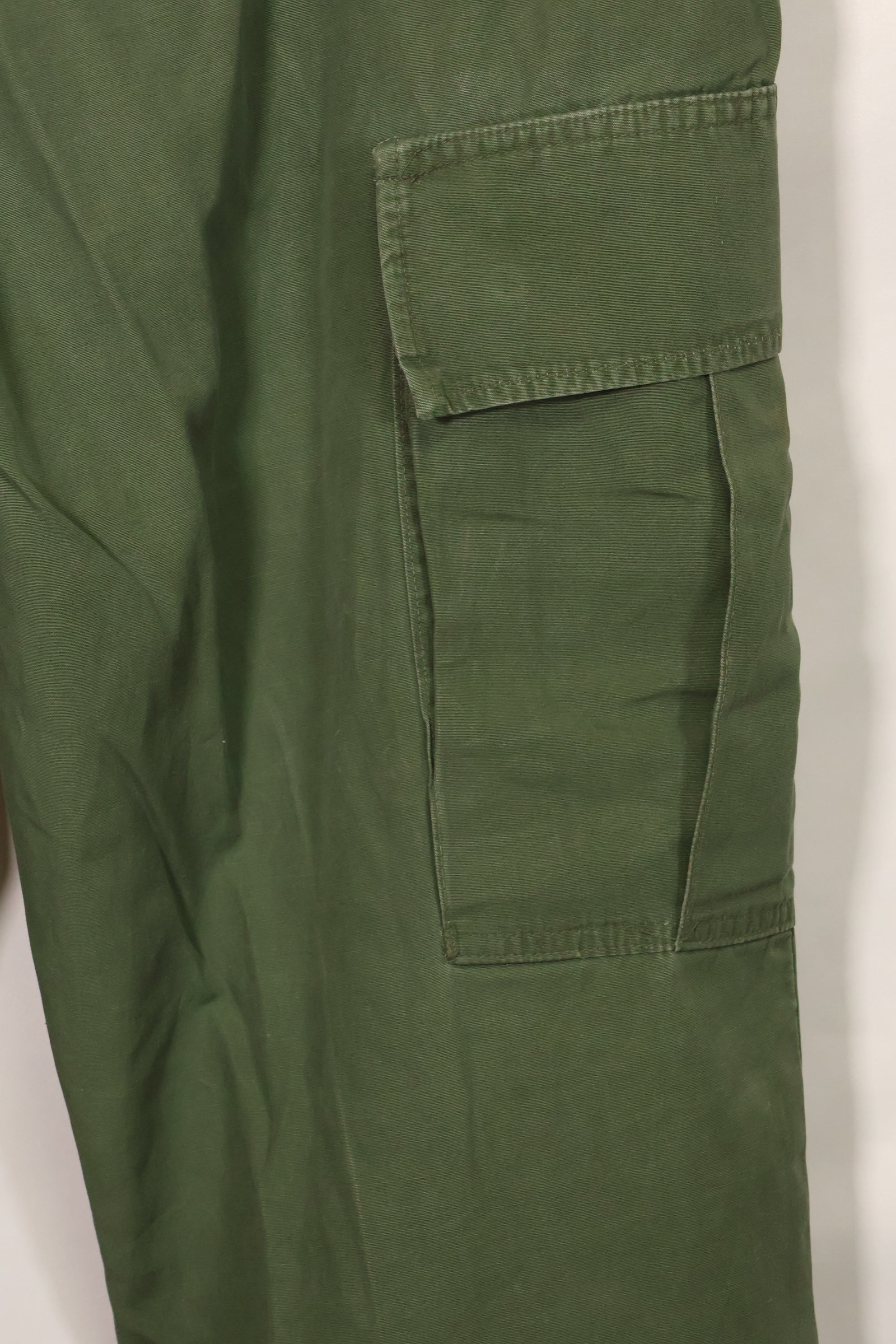 1967 Contract 3rd Model Non Ripstop Jungle Fatigue Pants, L-S, Repaired, Used, B
