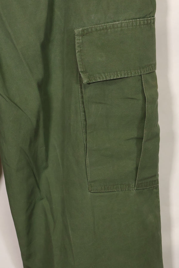 1967 Contract 3rd Model Non Ripstop Jungle Fatigue Pants, L-S, Repaired, Used, B