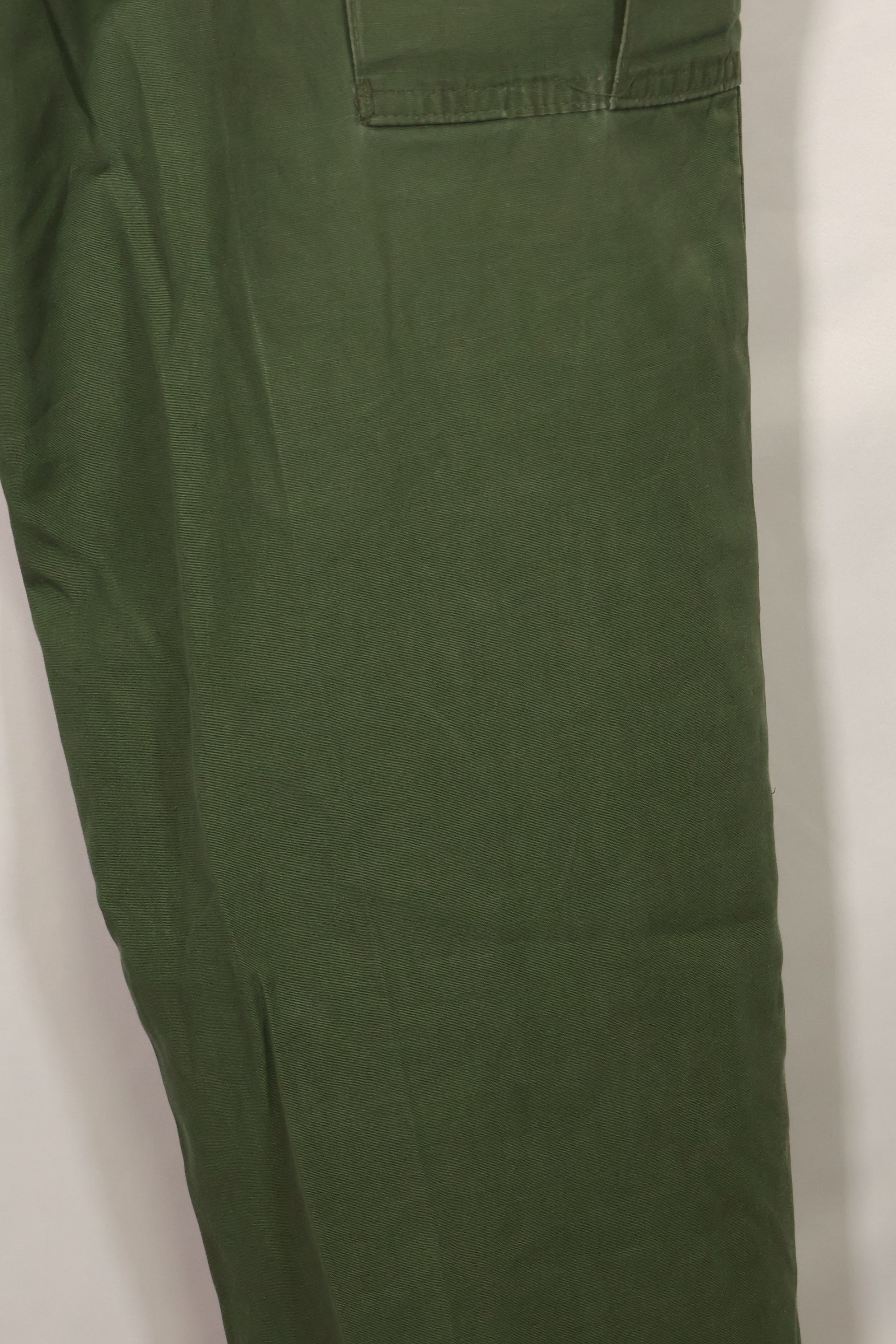1967 Contract 3rd Model Non Ripstop Jungle Fatigue Pants, L-S, Repaired, Used, B