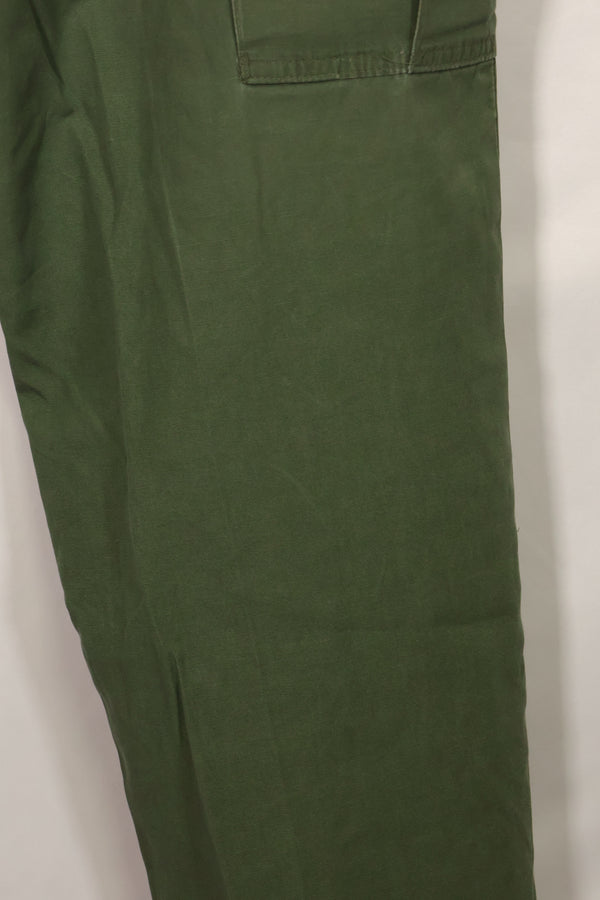 1967 Contract 3rd Model Non Ripstop Jungle Fatigue Pants, L-S, Repaired, Used, B