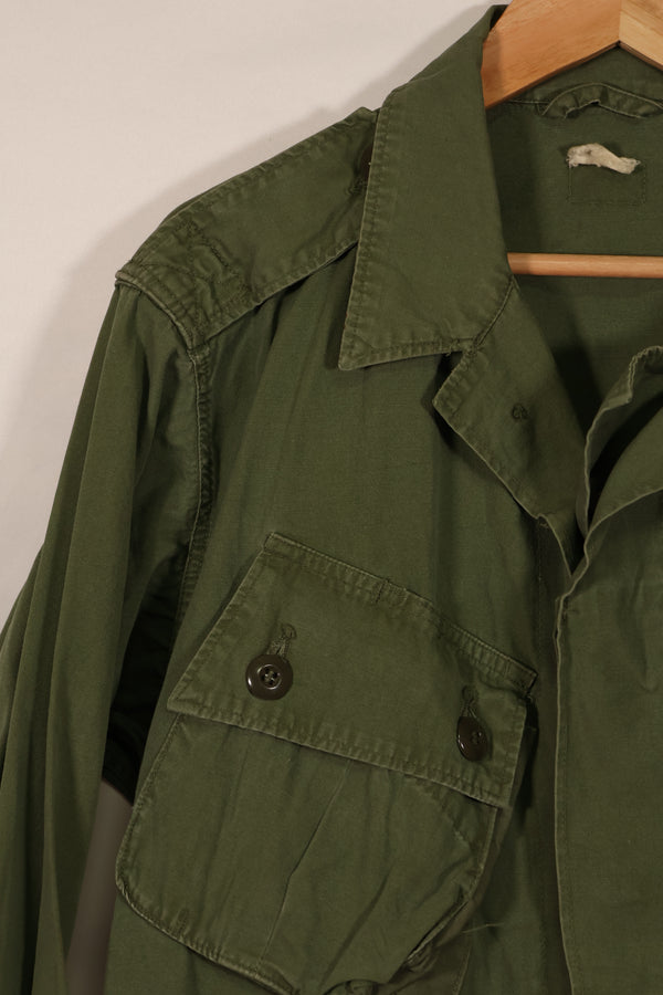 Real 1963-64 1st Model Jungle Fatigue Jacket, stains, holes.