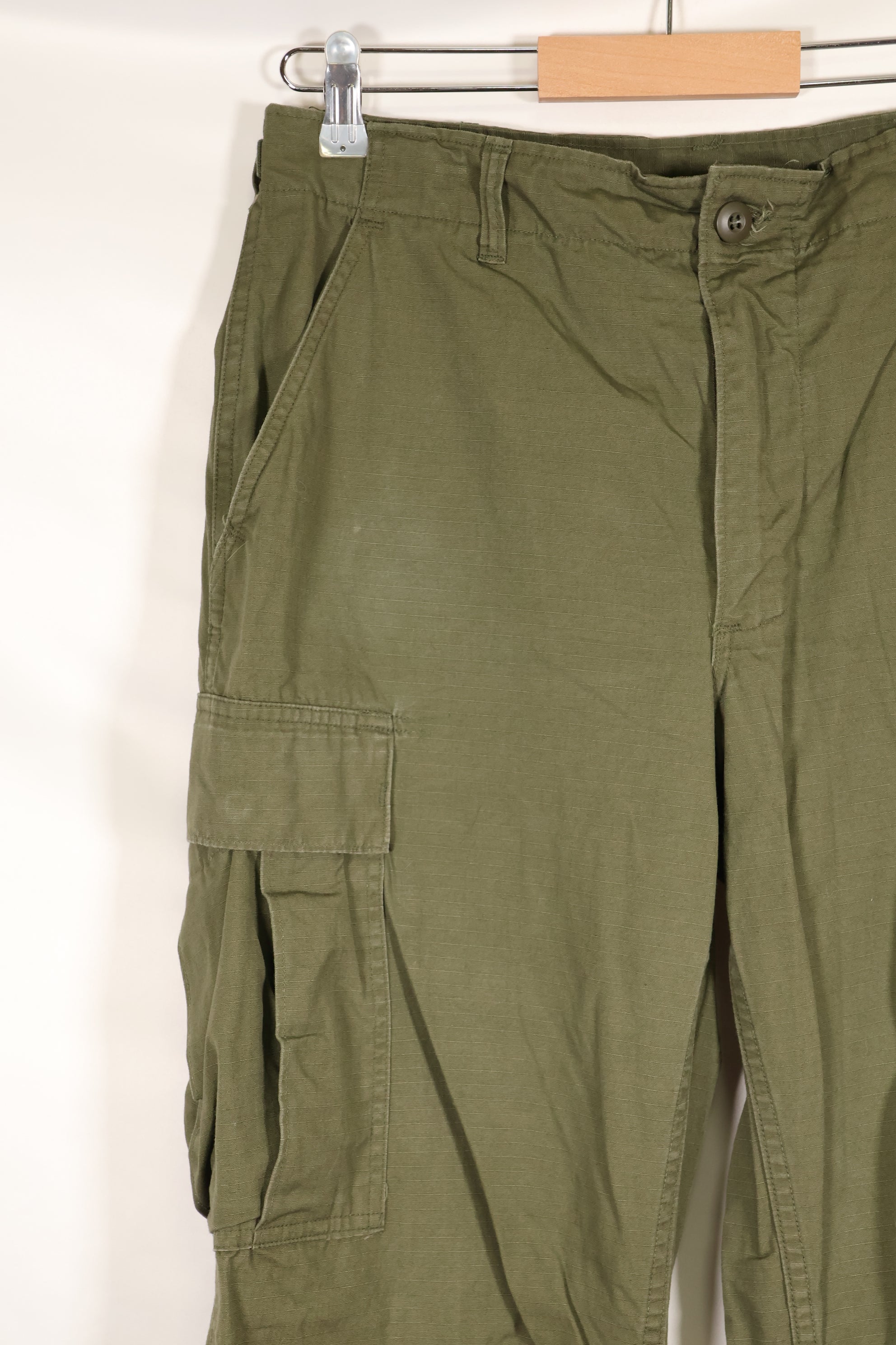 Estimated 1968–69 S-L 4th Model Jungle Fatigue Pants, Used, No Contract Tag