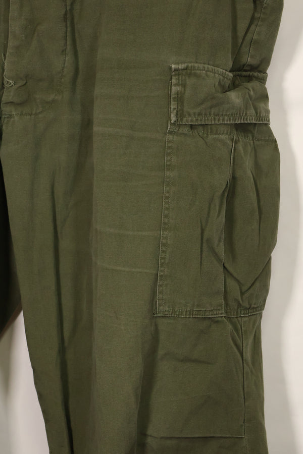 1967 Contract 3rd Model Non Ripstop Jungle Fatigue Pants Size Tag Unreadable Used