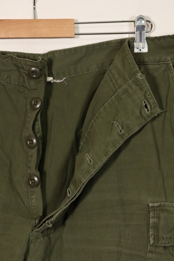 1967 Contract 3rd Model Non Ripstop Jungle Fatigue Pants Size Tag Unreadable Used