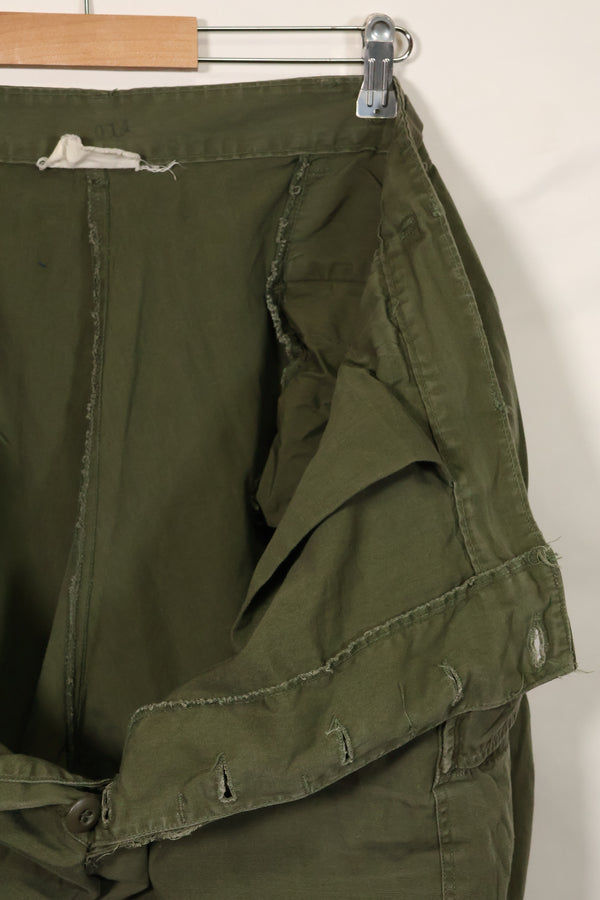 1967 Contract 3rd Model Non Ripstop Jungle Fatigue Pants Size Tag Unreadable Used