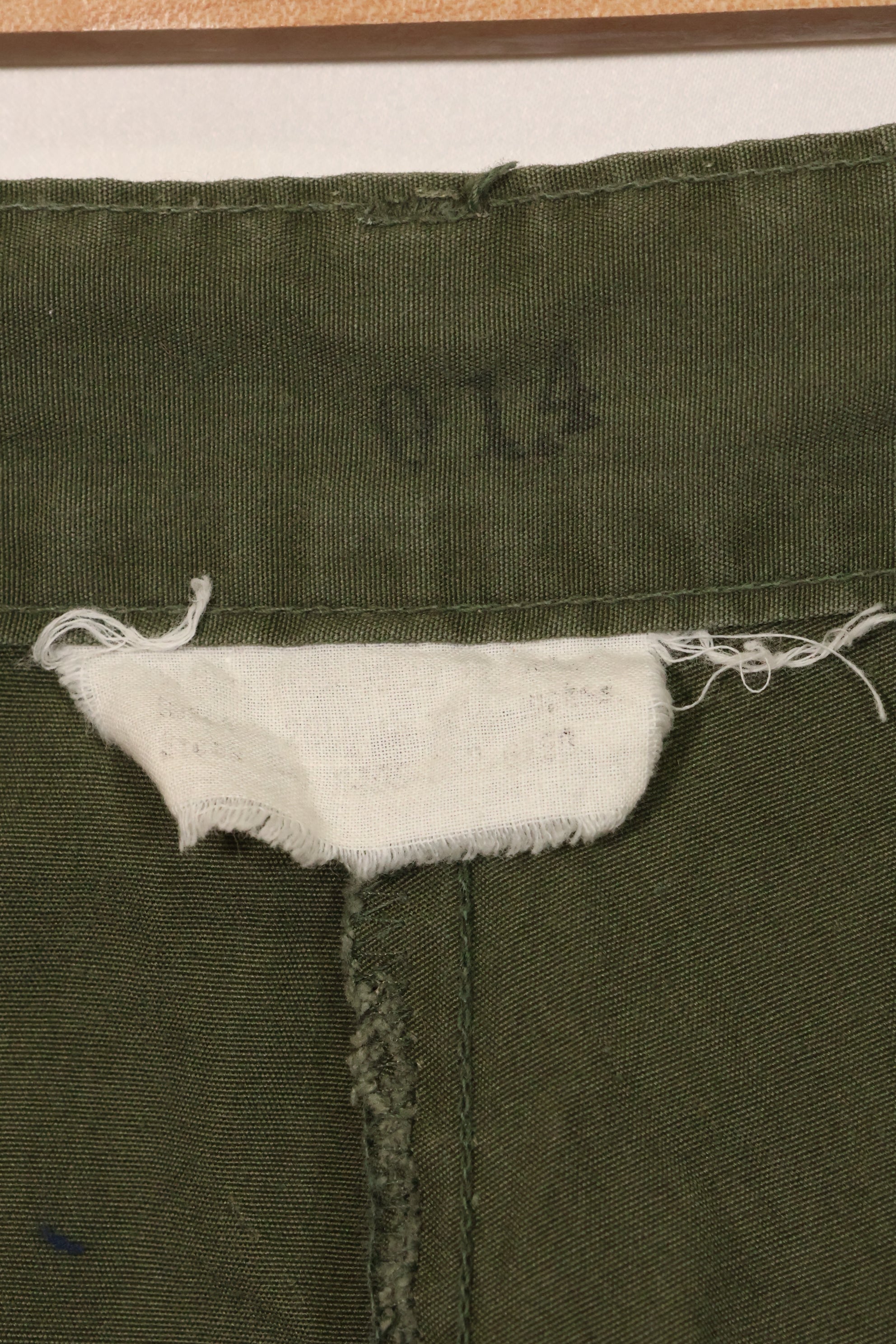 1967 Contract 3rd Model Non Ripstop Jungle Fatigue Pants Size Tag Unreadable Used