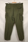 1967 Contract 3rd Model Non Ripstop Jungle Fatigue Pants Size Tag Unreadable Used