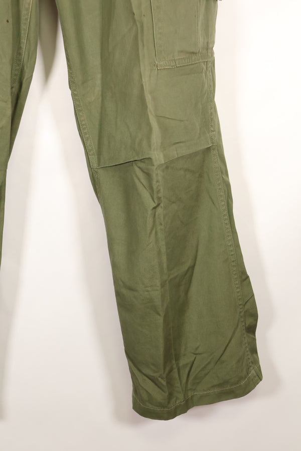 Estimated circa 1967 | S-L | 3rd Model Non-Ripstop Jungle Fatigue Pants | Faded | Used