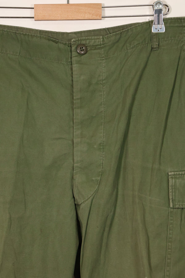 1967 Contract 3rd Model Non Ripstop Jungle Fatigue Pants X-L-R Used B