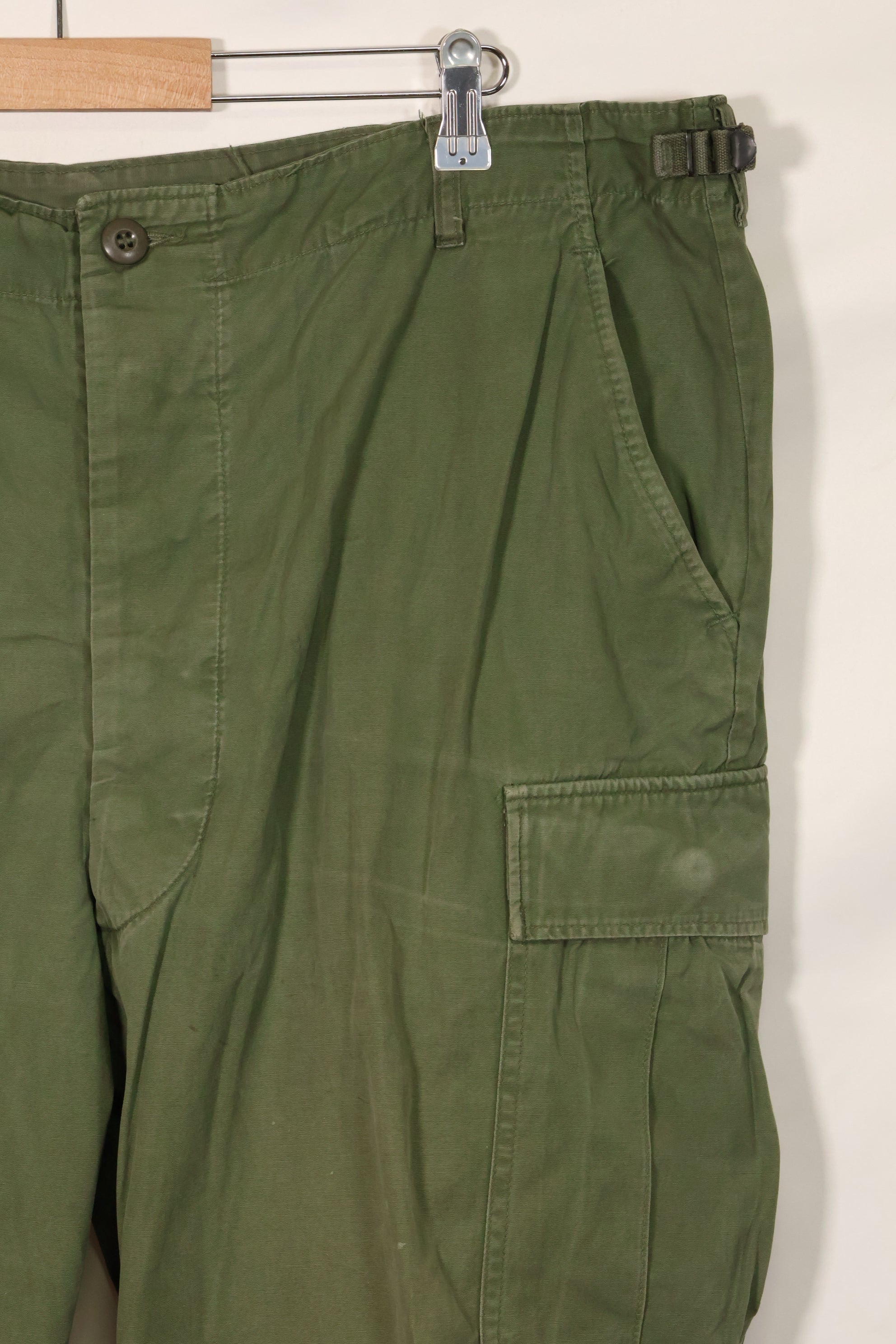 1967 Contract 3rd Model Non Ripstop Jungle Fatigue Pants X-L-R Used B