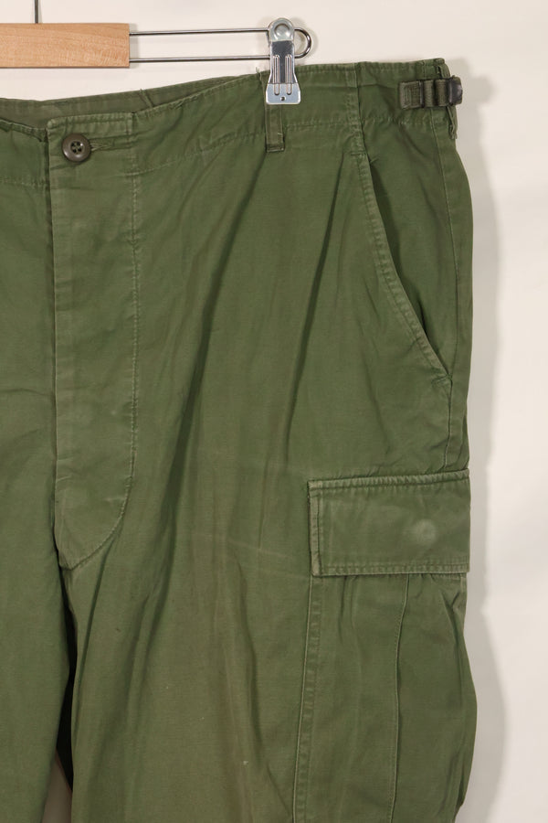 1967 Contract 3rd Model Non Ripstop Jungle Fatigue Pants X-L-R Used B