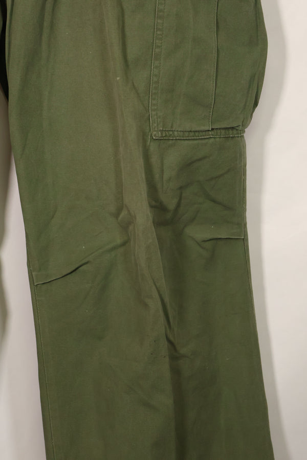 1967 Contract 3rd Model Non Ripstop Jungle Fatigue Pants X-L-R Used B
