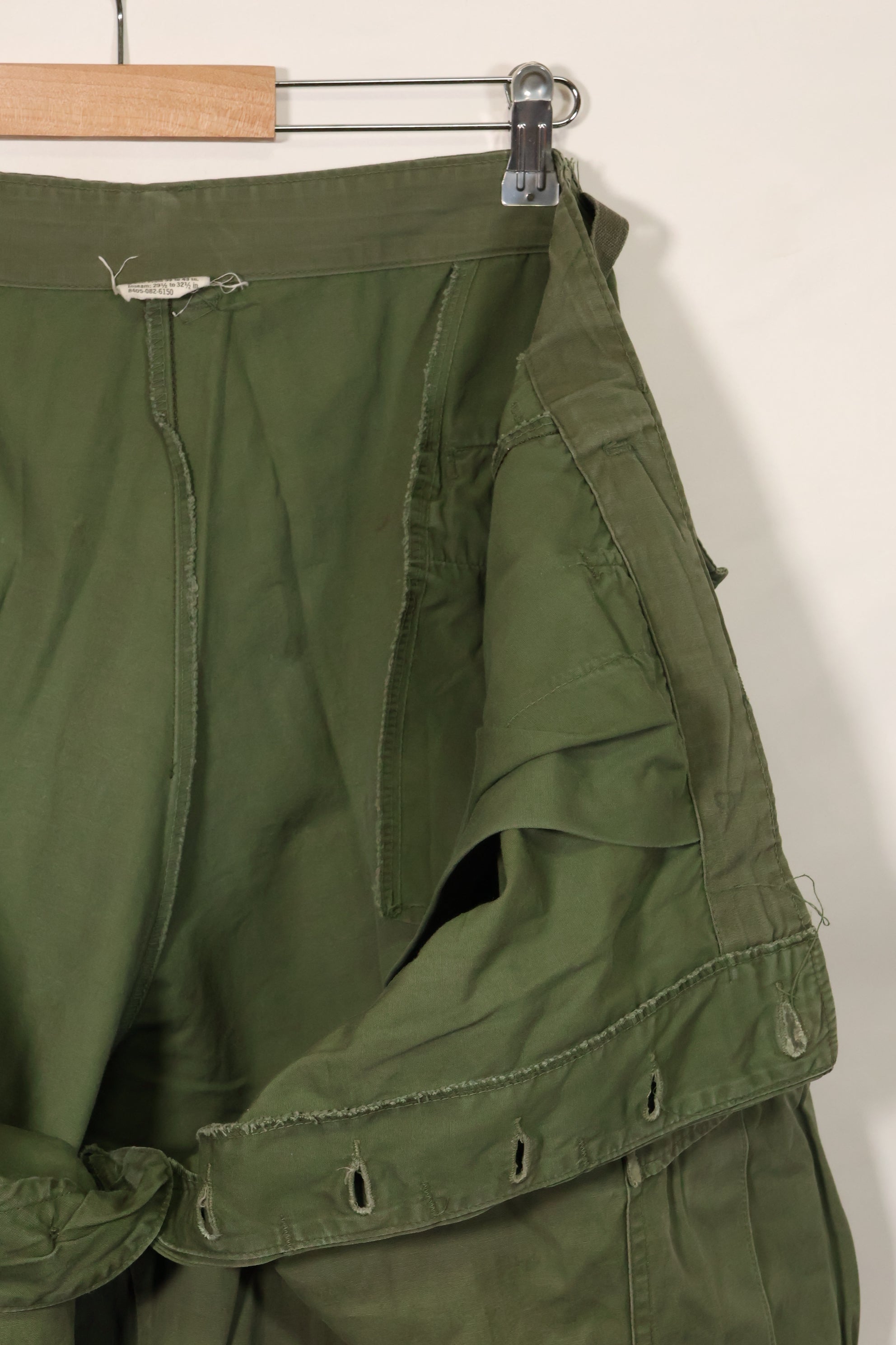 1967 Contract 3rd Model Non Ripstop Jungle Fatigue Pants X-L-R Used B