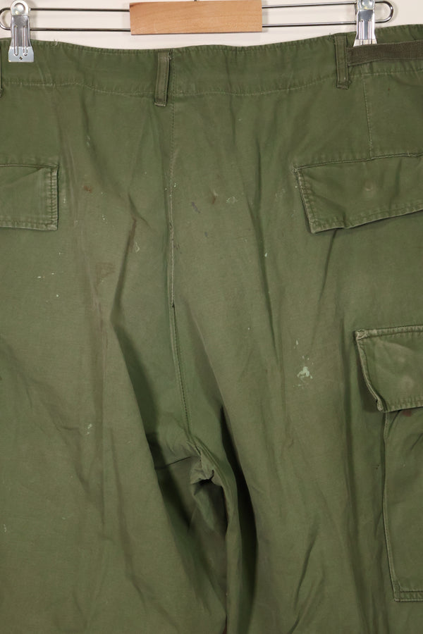 1967 Contract 3rd Model Non Ripstop Jungle Fatigue Pants X-L-R Used B