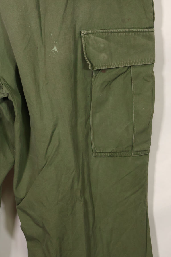 1967 Contract 3rd Model Non Ripstop Jungle Fatigue Pants X-L-R Used B