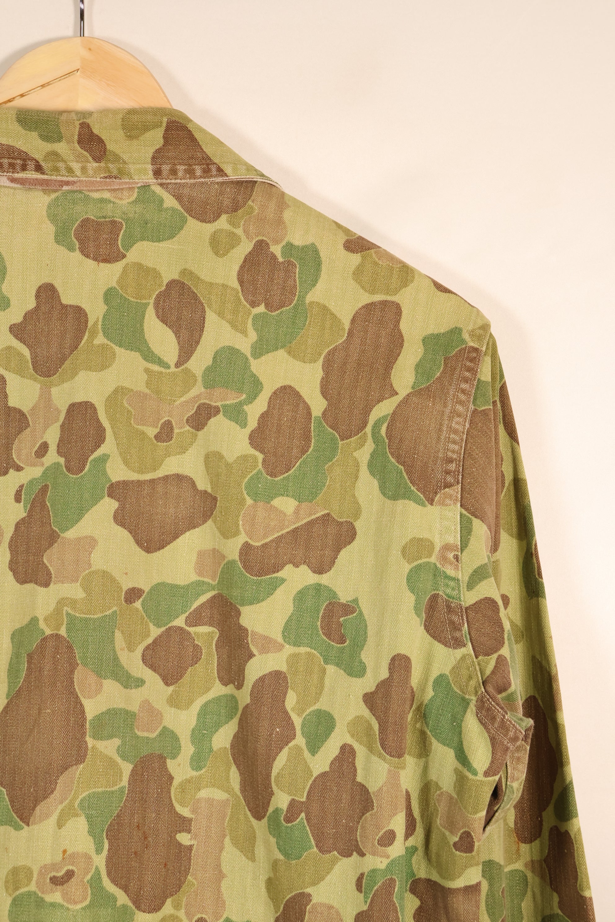 Early 1940s, Estimated Size 42, U.S. Marine Corps, Frogskin Camouflage, P-44 Jacket, Used