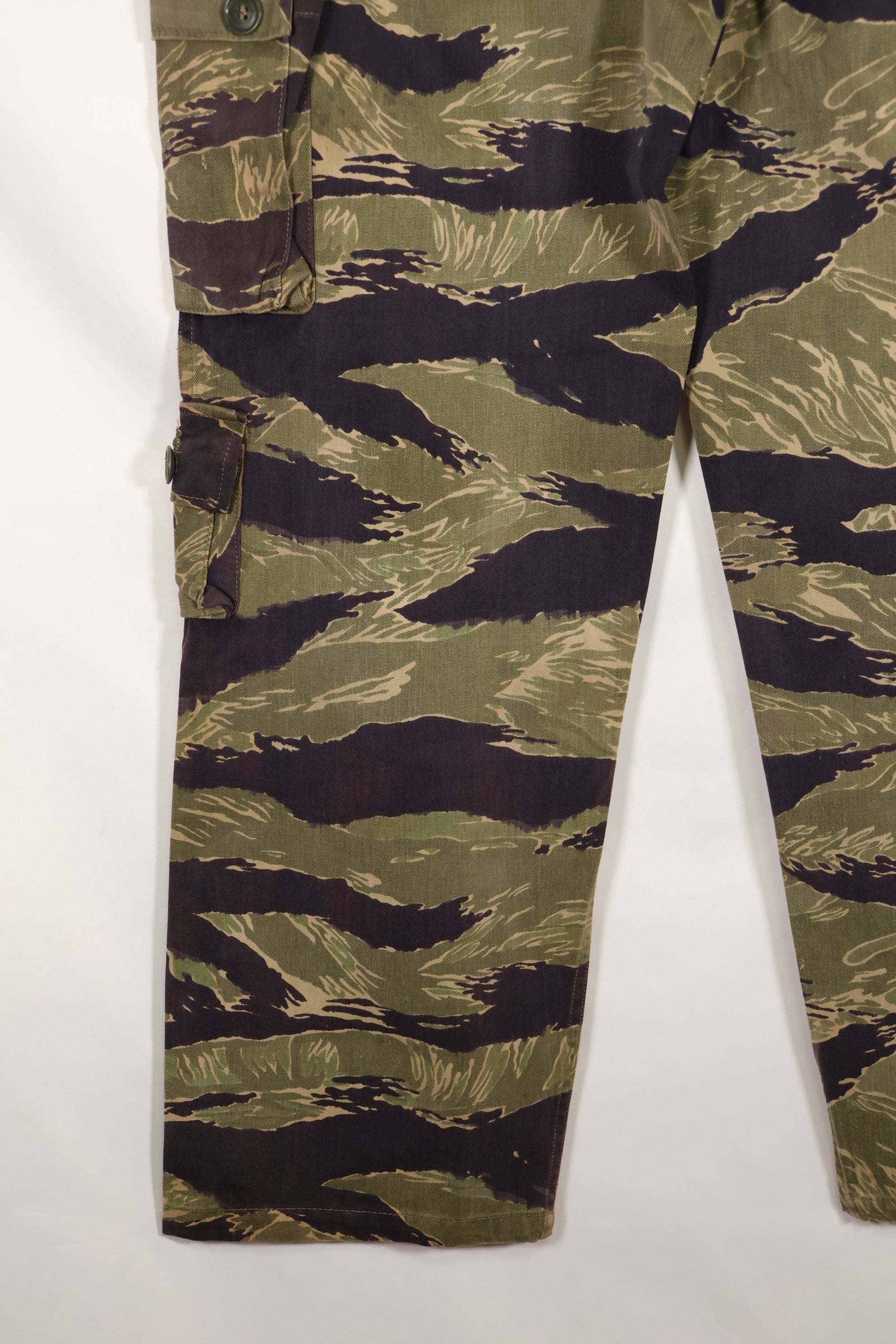 Circa 1965: Okinawa Tiger, US-style cut, tiger-striped pants, US size M, used