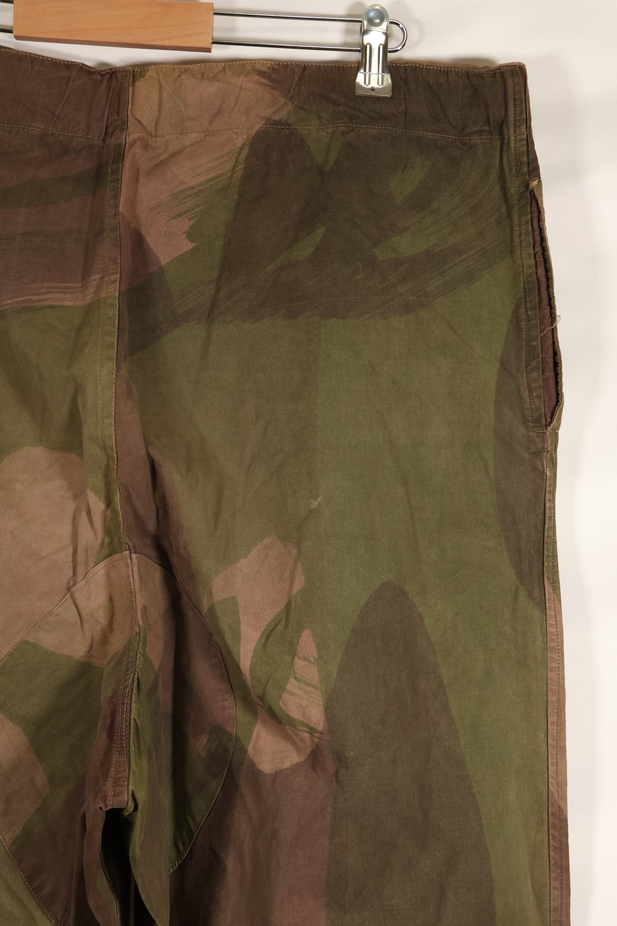 Real British Army SAS Trousers WINDPROOF Camouflage Pants Size No.3 Used