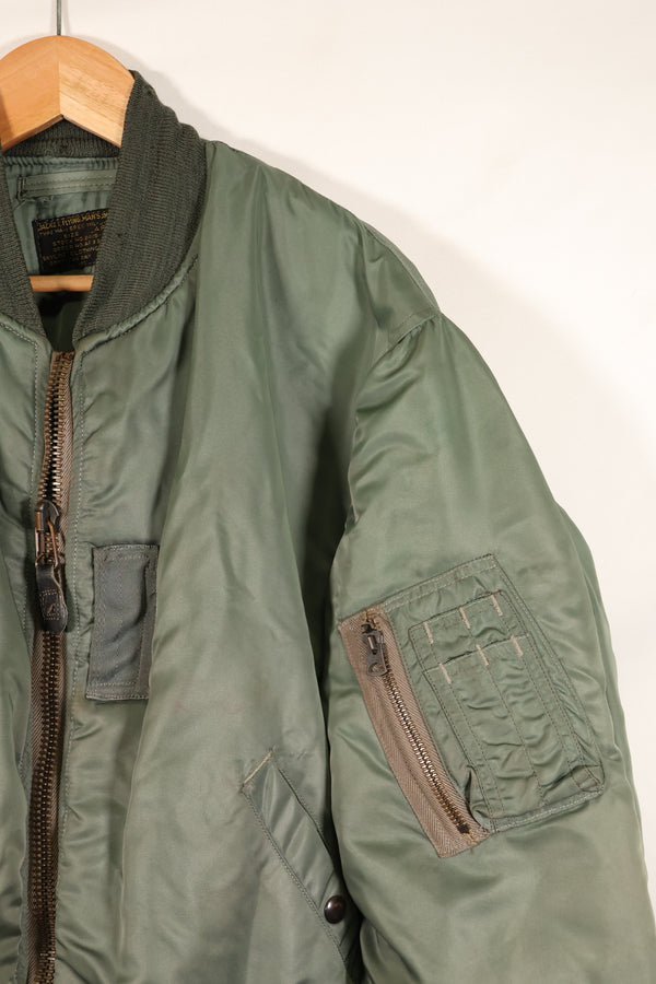 1950s LARGE U.S. Air Force Early Model MA-1 Flight Jacket, Intermediate, Used