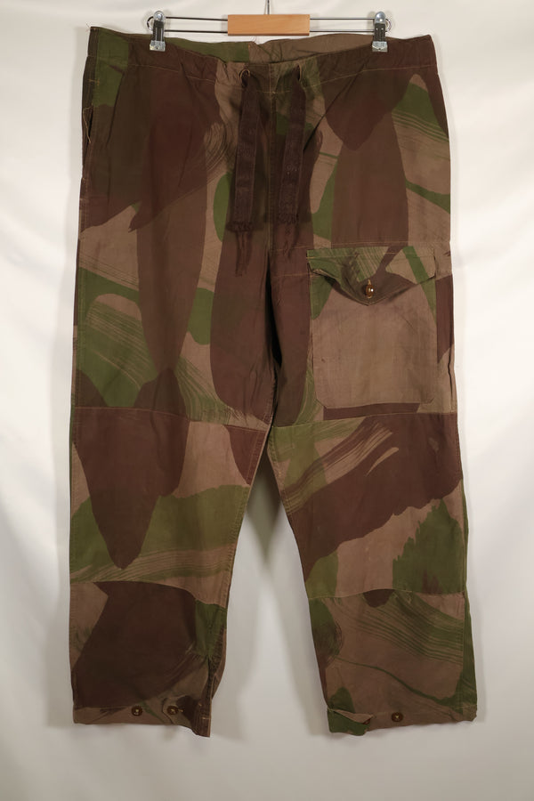 Real British Army SAS Trousers WINDPROOF Camouflage Pants Size No. Unknown Large Used
