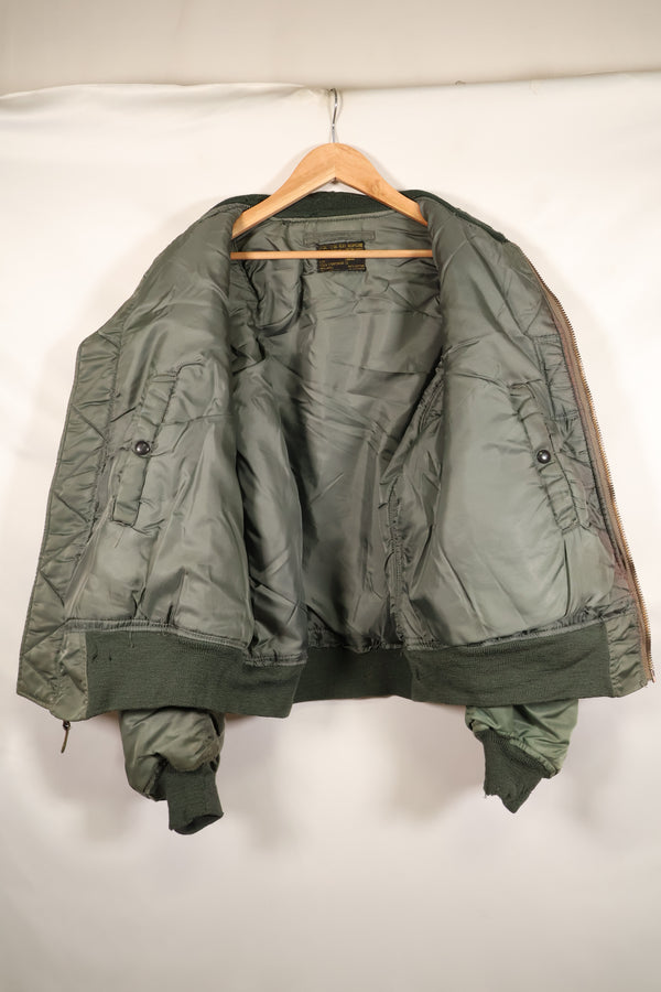 1950s LARGE U.S. Air Force Early Model MA-1 Flight Jacket, Intermediate, Used, Grade B