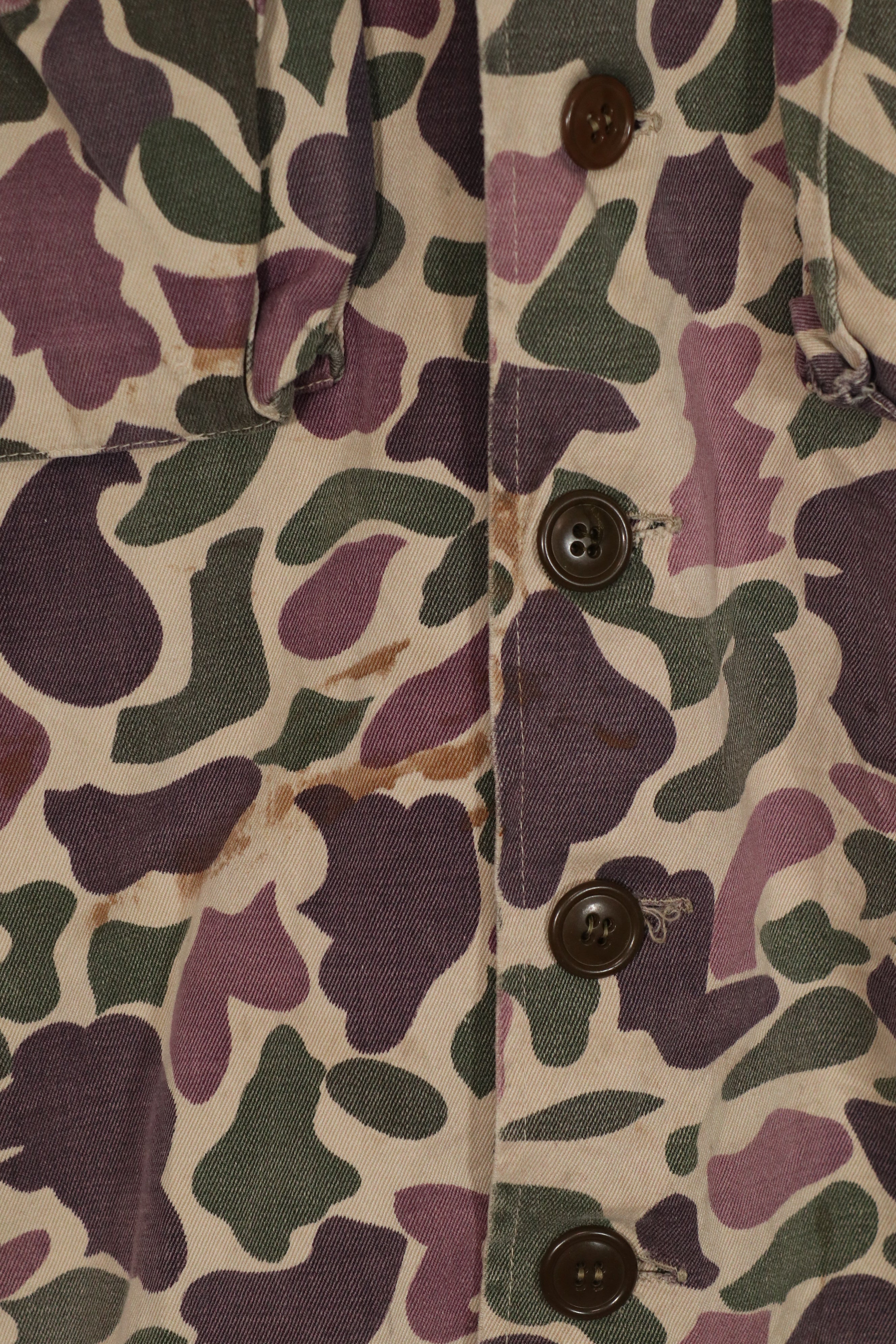 Real CIDG Beogam camouflage ASIAN CUT shirt, Very faded, used.