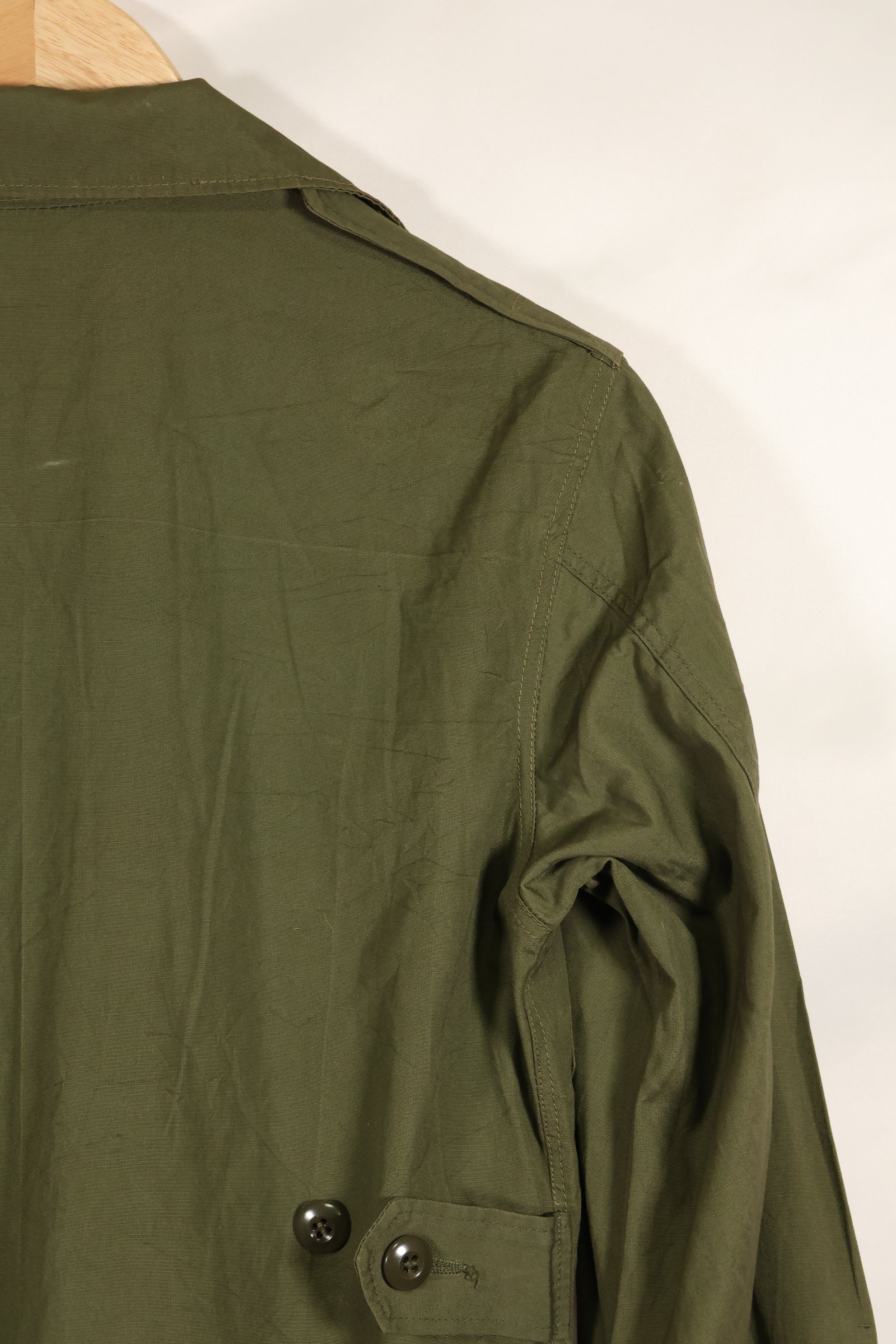Circa 1965-1966 2nd Model Jungle Fatigue Jacket in good condition, missing size tag.