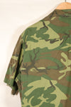 Estimated circa 1966–67; Estimated S-R; Early print; ERDL leaf camouflage; No rip; Fatigue jacket; Short sleeves; Used