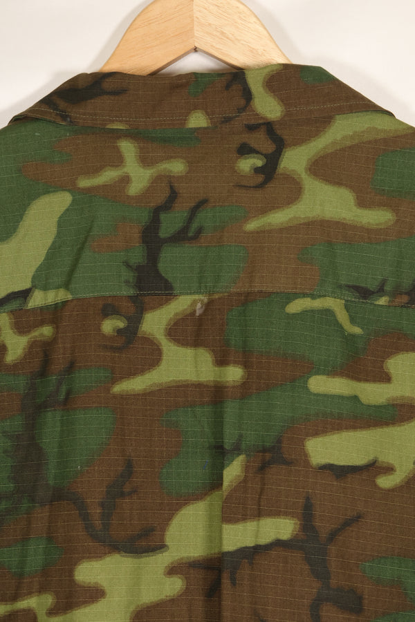 1970 Contract Deadstock X-L-R ERDL Green Leaf Camouflage Jungle Fatigue Jacket